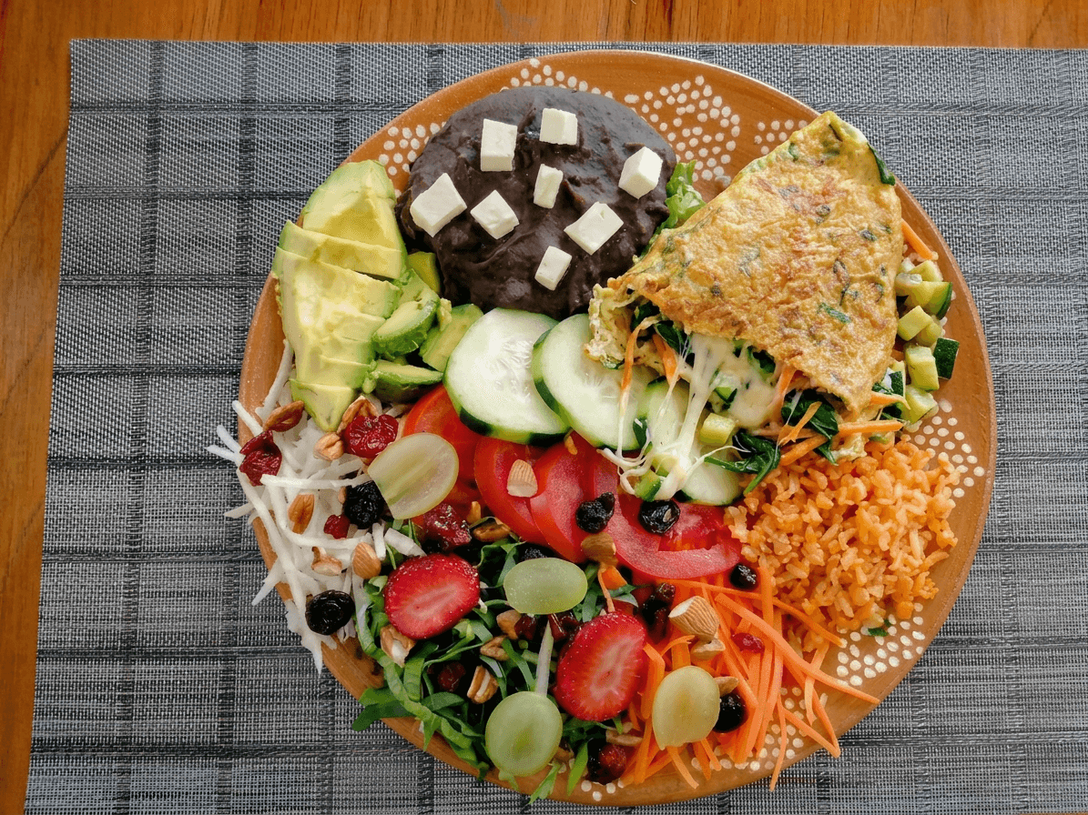 Omelet con ensalada
